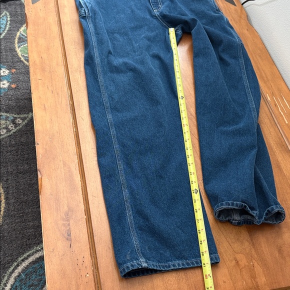 Carhartt Blue Denim Overalls Size 34 - Picture 11 of 16